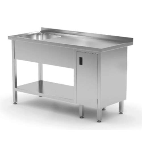 Working Table With RHS Garbage Chute